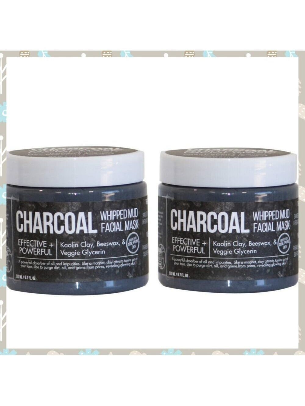 URBAN HYDRATION CHARCOAL WHIPPED MUD FACE MASK 2 PACK